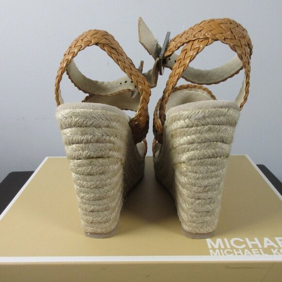 Michael Michael Kors Women Size 7 Juniper Espadrille Platform Sandals Wedge 940 - Picture 5 of 10